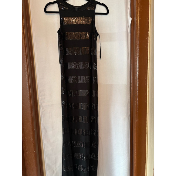 Women's Forever 21 Maxi Dress Size Unspecified Black Sequin - Picture 2 of 4